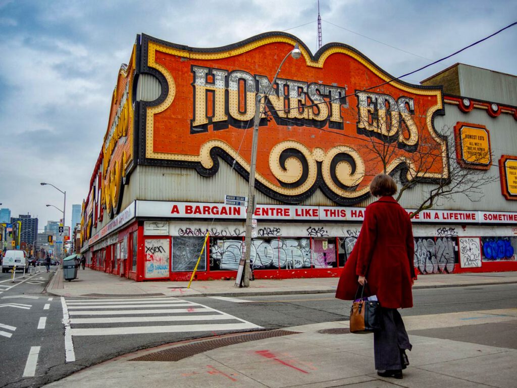 Iconic Honest Ed's department store in Toronto - archival photo by @mikesimpson.ms